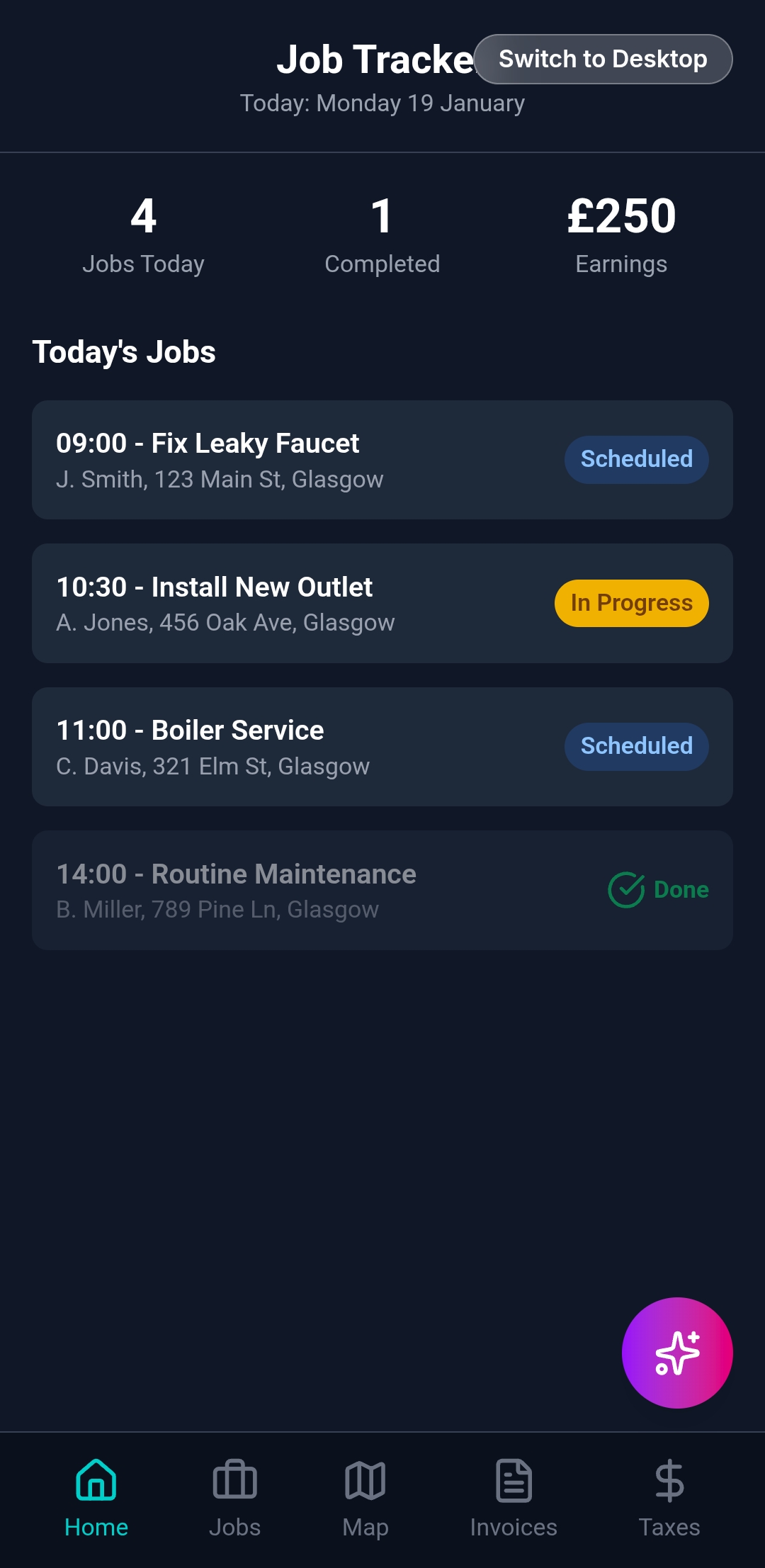 Empower Mobile App Interface Mockup