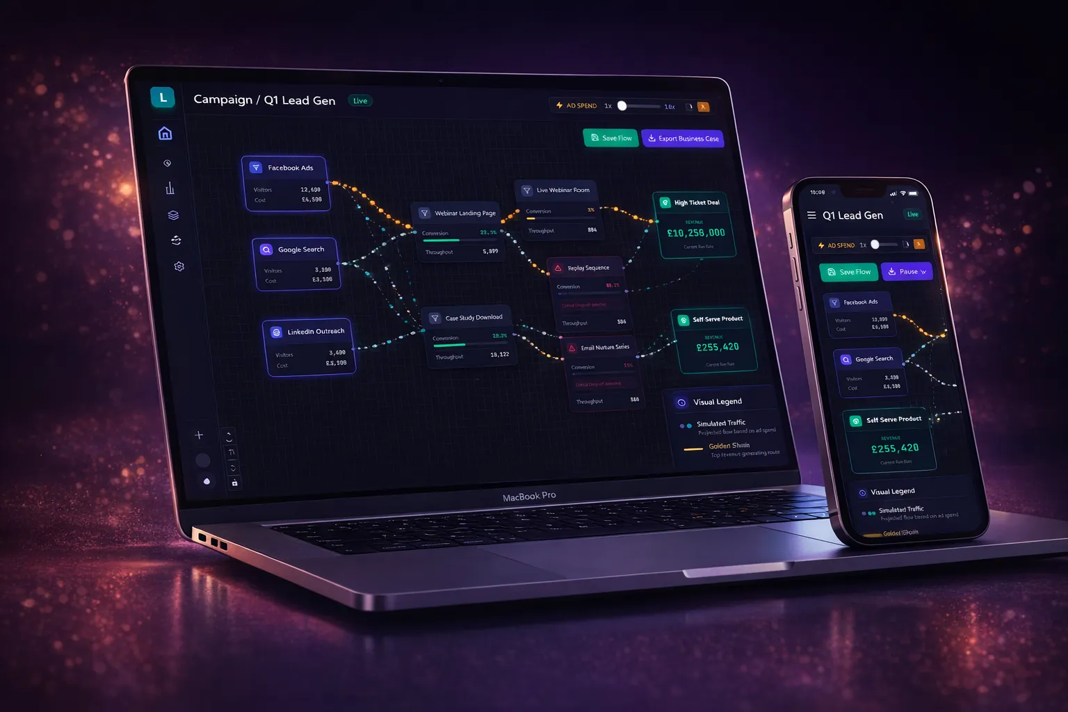 LeadFlow: Funnel Sim