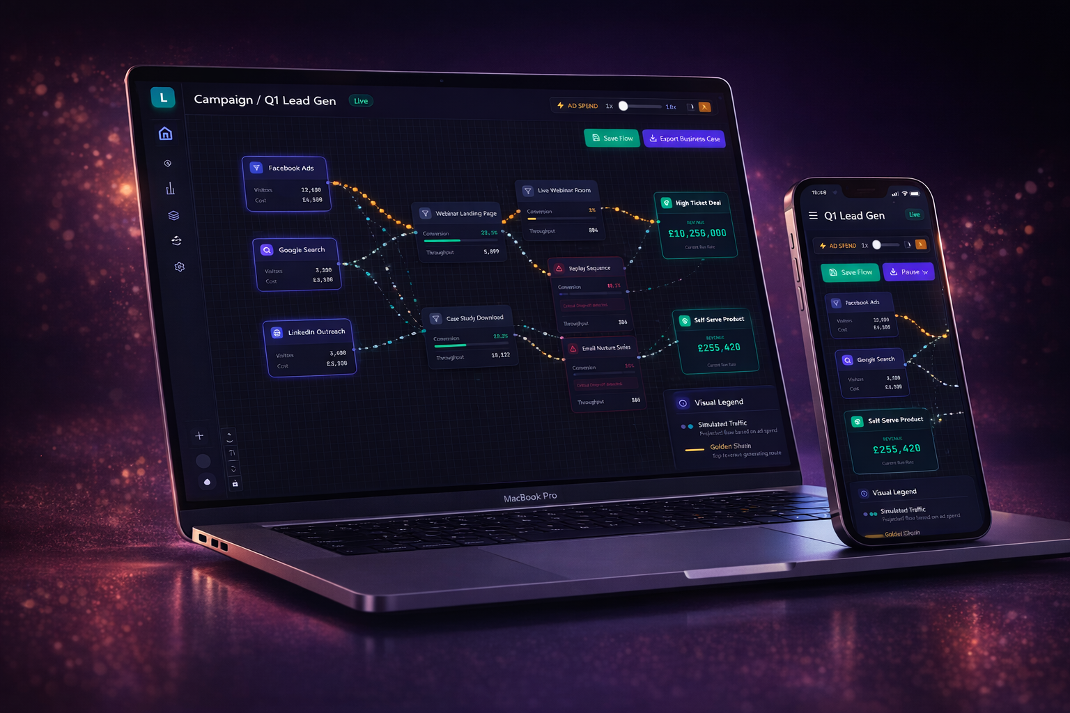 LeadFlow: Funnel Sim